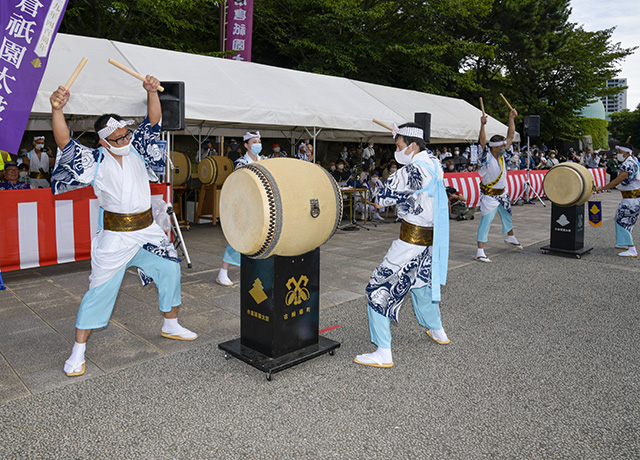 太鼓総見（例年は据え太鼓競演会）